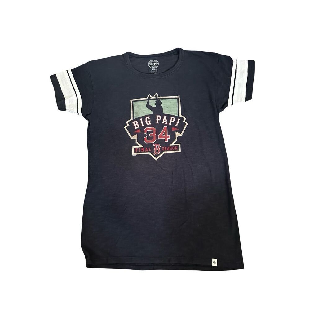 Boston Red Sox 47 Brand David Ortiz 34 Final Season 2016 Shirt